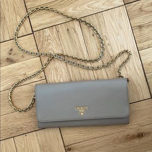 Prada wallet chain bag